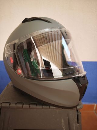 Casco moto Shiro SH605 Gris mate.