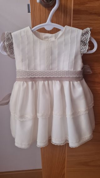 Vestido ceremonia bebé 3 meses