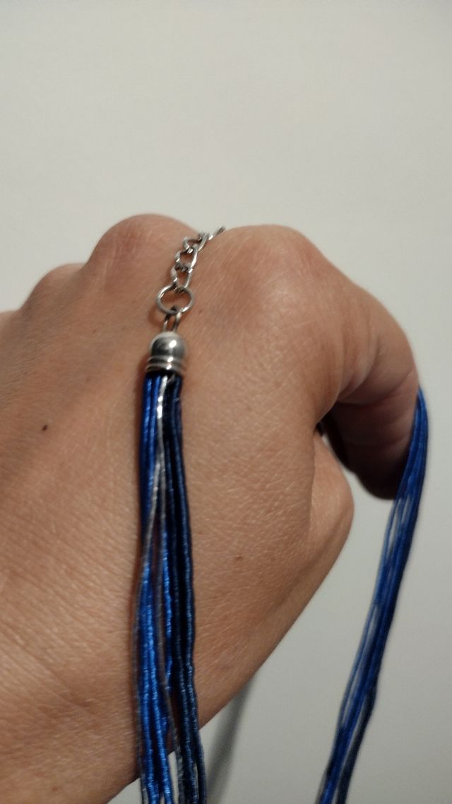 Colgante Cristal Murano dorado-verde.