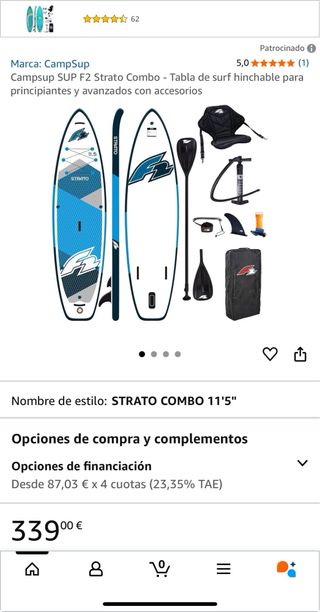 Tabla paddle surf inflable 