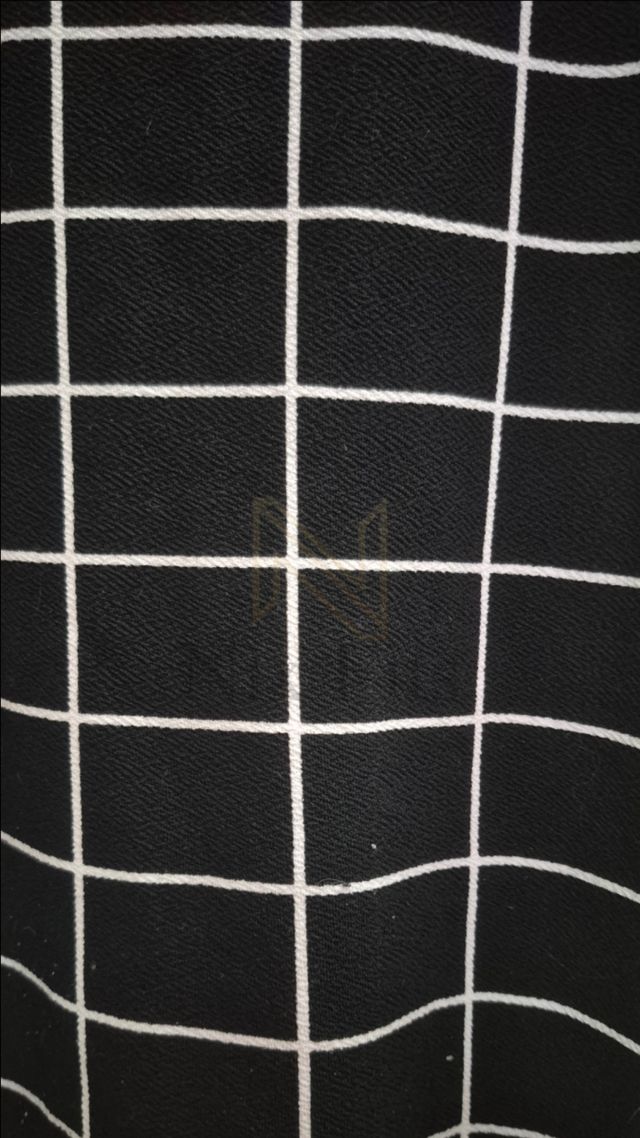 Vestido cuadriculado blanco y negro