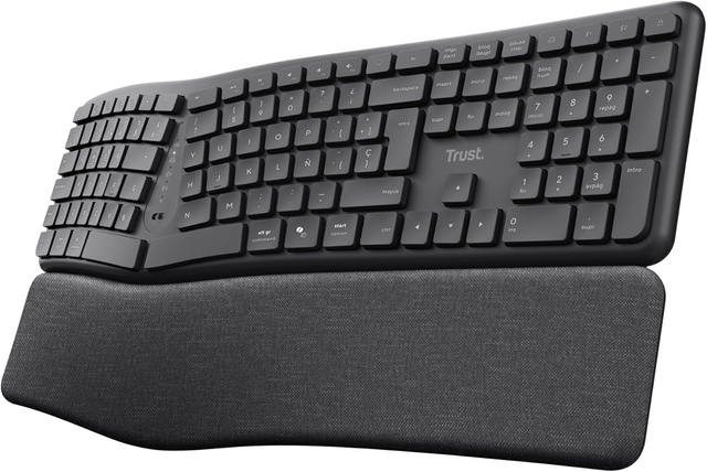 Teclado Trust Arvia Ergonómico y silencioso