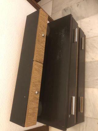 Tocador vintage madera terciopelo