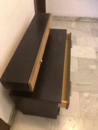 Tocador vintage madera terciopelo