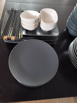 Servizio Sushi 6 Persone - Ceramica Legno