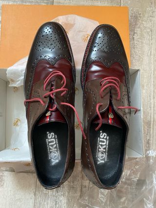 Zapatos Yoküs Piel Brogue Marrón