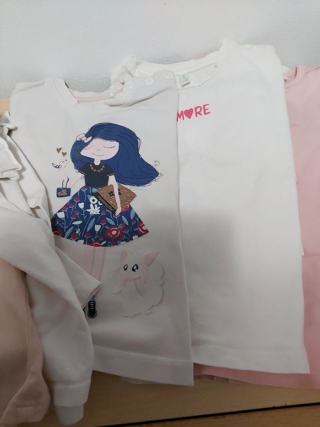 7 Magliette bimba 24-36 mesi