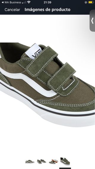 Zapatillas Vans niño velcro verde