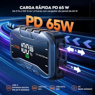 Arrancador Coche Utrai para baterías gastadas