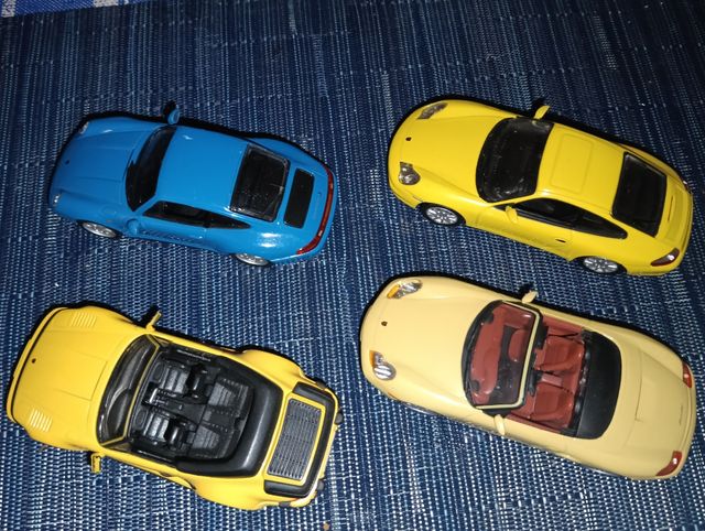 4 Miniature Porsche Scala 1:43