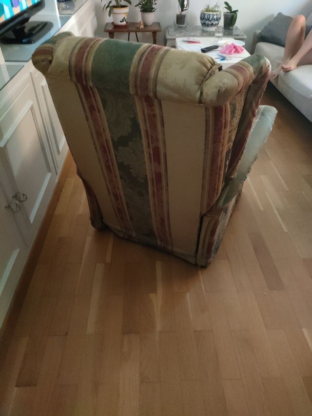 Sillon orejero reclinable ascensor para recoger