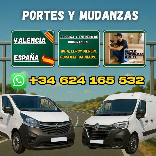 Mudanzas en furgonetas - Valencia