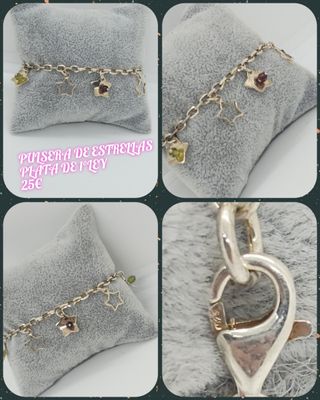 Pulsera estrellas plata 925