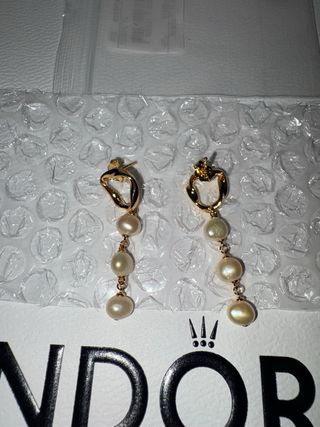 Pendientes Pandora perlas cultivadas agua dulce