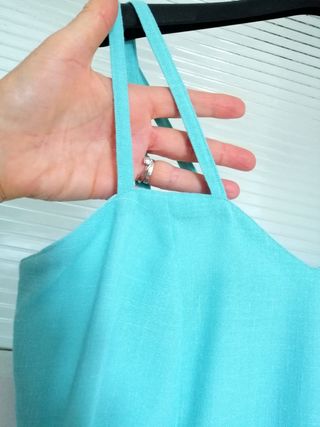 Abito e bolero vintage turchese, tg M