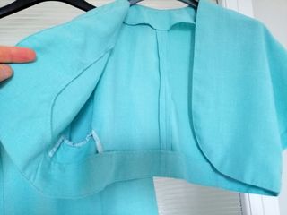 Abito e bolero vintage turchese, tg M