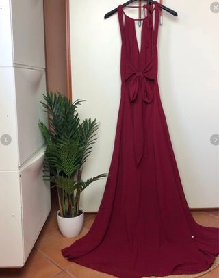 Abito lungo rosso Shein XS