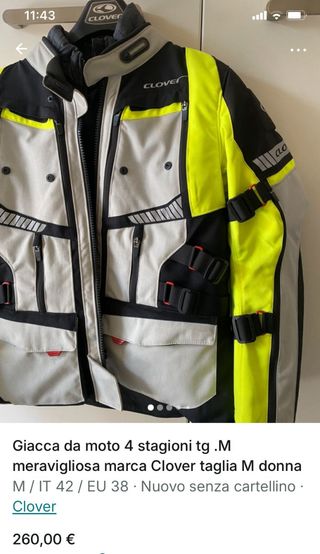 Giacca moto Clover 4 stagioni