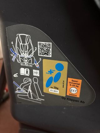 Silla coche Klippan Century GRUPO 1-2 PLUS TEST