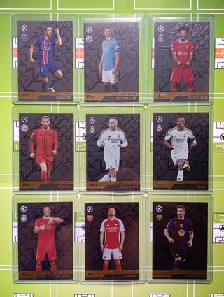 Lote 9 cromos Black Edge de Match Attax 24/25