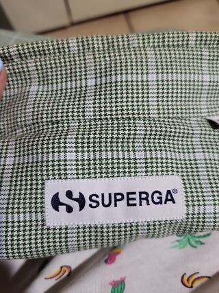 Camicia Superga Uomo Verde XL