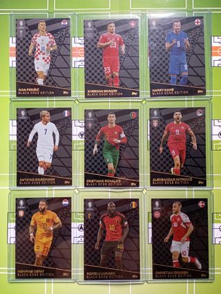 Lote 9 Black Edge de Match Attax Euro 2024