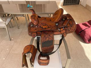 Montura Western exclusiva, cuero de gran calidad