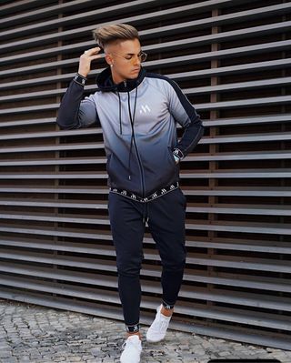 Chándal Mugsstreet gris-negro