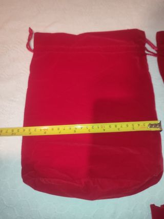 3 Bolsas Terciopelo Mont Blanc Rojas