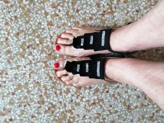 Sandali Neri con Strass - n. 37