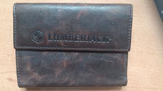 Cartera de cuero lumberjack