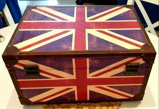 Baúl/Cofre/Caja con bandera de Reino Unido