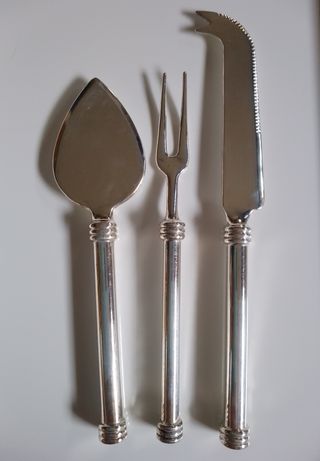 Set 3 coltelli formaggio argento