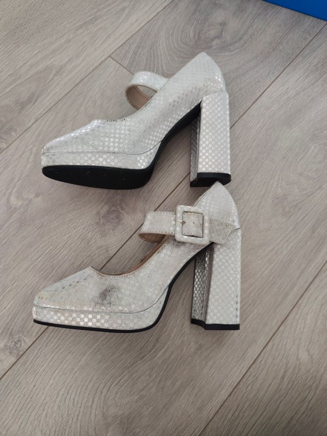 Zapatos Plataforma Shein Plata