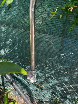 Escalera piscina aluminio - usada. tengo dos ud