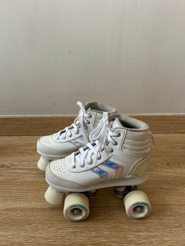 Patines Oxelo Quad blancos talla 34