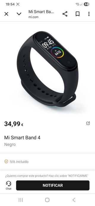 Xiaomi Mi Smart Band 4 - Negra