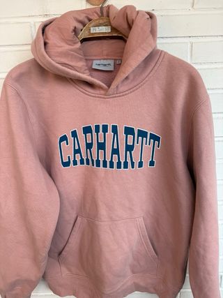 CARHARTT sudadera capucha rosa palo talla S