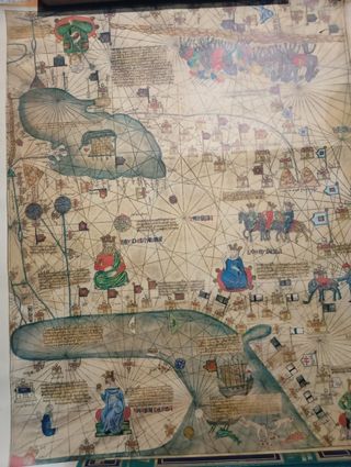 Mapa medieval antiguo