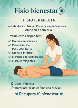 Fisioterapia a domicilio Valencia