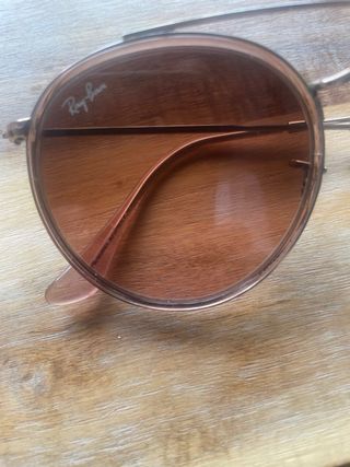 Rayban redondas, color marrón rosado