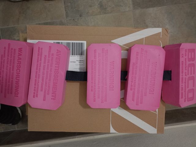 Chaleco flotación niño rosa