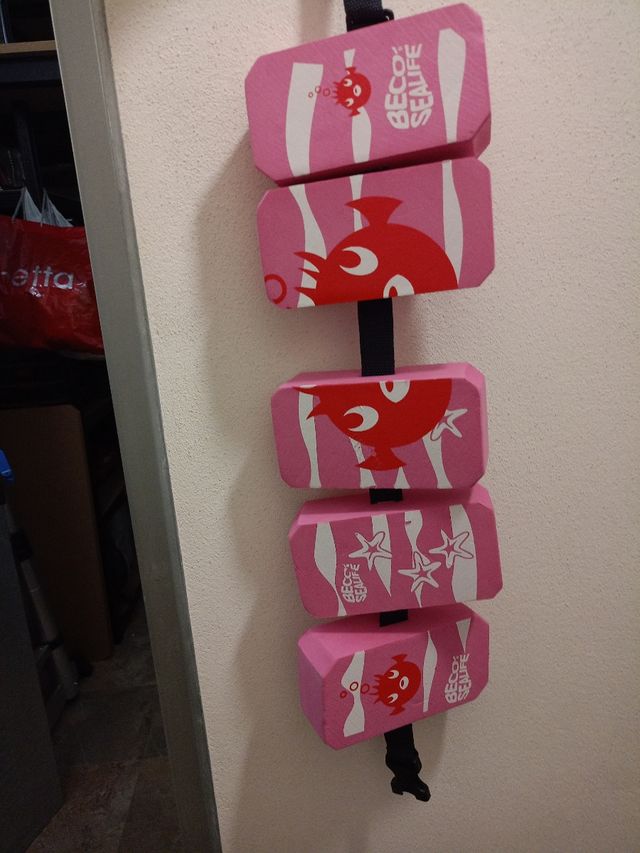 Chaleco flotación niño rosa