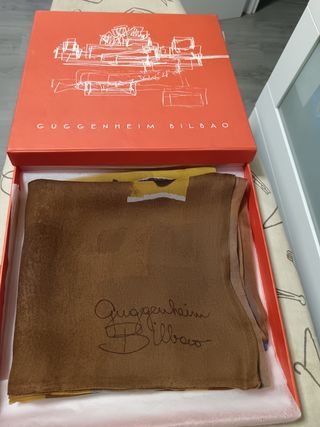 Fular seda Guggenheim Bilbao