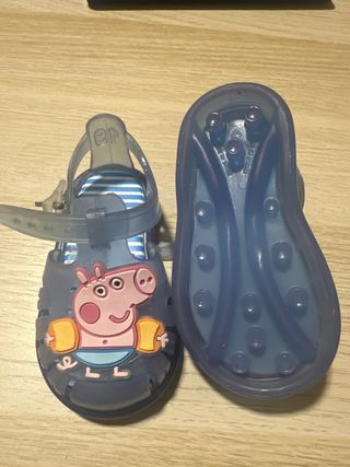 Sandalias Peppa Pig niñ@- azules talla 19