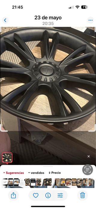 Cubierta de rueda de 19 pulgadas