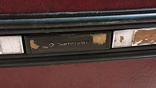 Neceser Samsonite vintage granate
