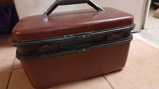 Neceser Samsonite vintage granate
