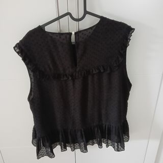 Blusa Trafaluc negra XL bordada