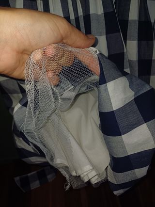 Vestido vichy azul blanco nuevo